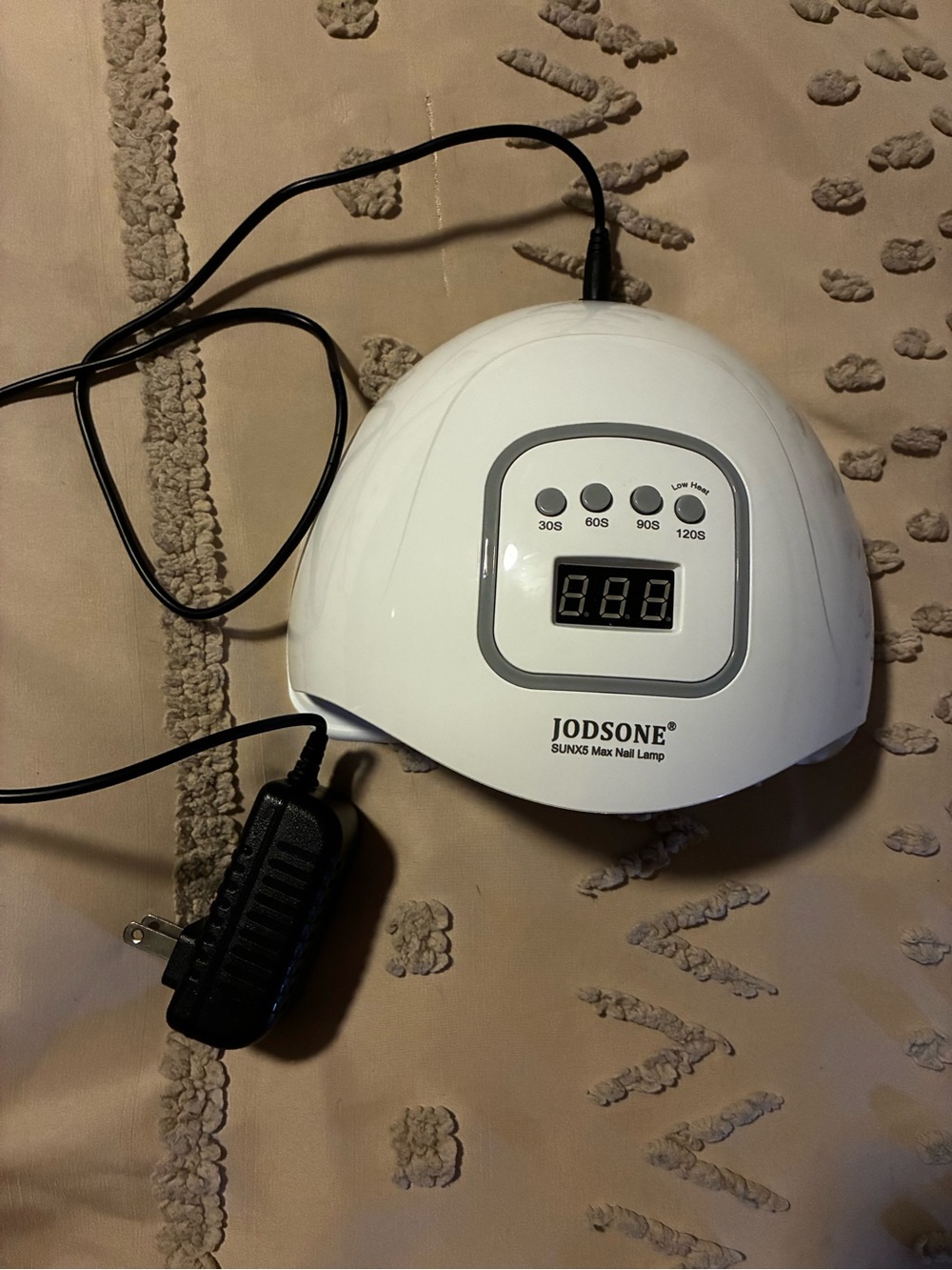 JodsonE White UV/LED Nail Lamp with Digital Timer Display